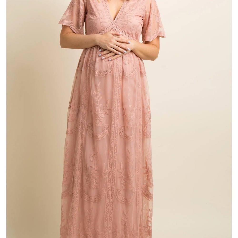 Pinkblush Pink Maternity Maxi Dress